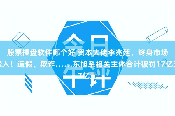 股票操盘软件哪个好 资本大佬李兆廷，终身市场禁入！造假、欺诈……东旭系相关主体合计被罚17亿元