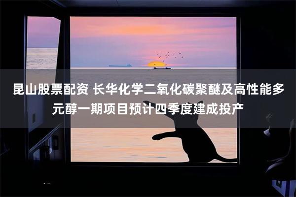 昆山股票配资 长华化学二氧化碳聚醚及高性能多元醇一期项目预计四季度建成投产