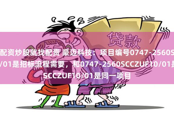 配资炒股就找配资 豪迈科技：项目编号0747-2560SCCZUF36/01是招标流程需要，和0747-2560SCCZUF10/01是同一项目