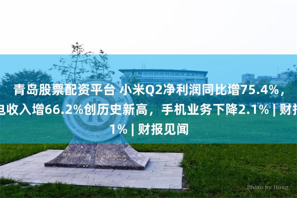 青岛股票配资平台 小米Q2净利润同比增75.4%，大家电收入增66.2%创历史新高，手机业务下降2.1% | 财报见闻
