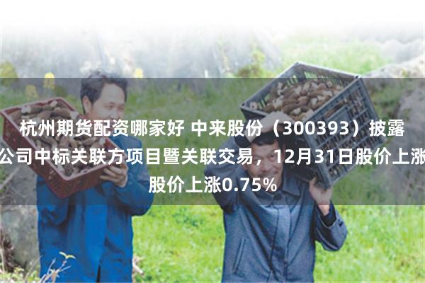 杭州期货配资哪家好 中来股份（300393）披露控股子公司中标关联方项目暨关联交易，12月31日股价上涨0.75%